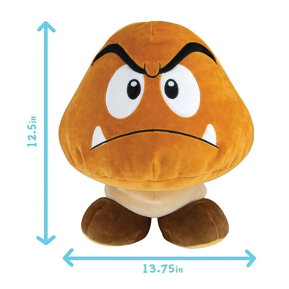 TOMY Plush Mocchi Nintendo Super Mario Kart Goomba 15 Inch Toy