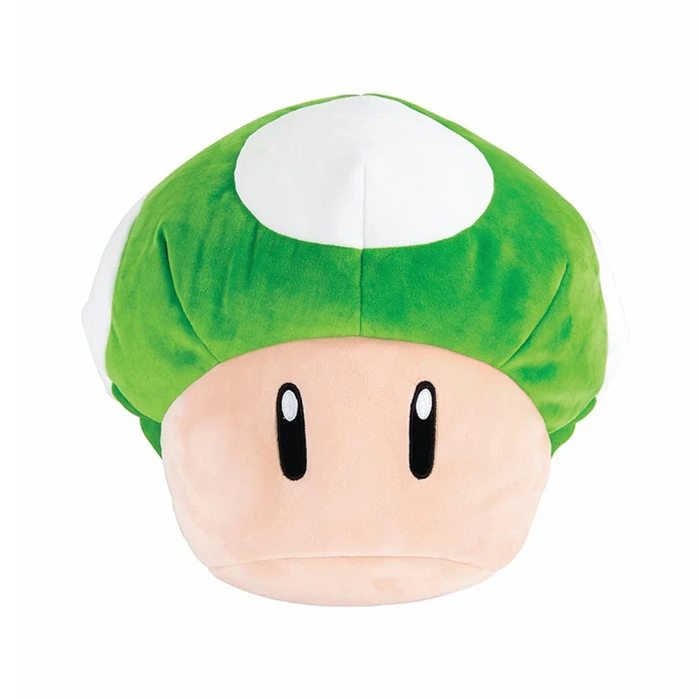 Tomy Mocchi Super Mario Green Mushroom Mega Plush 15 Inch