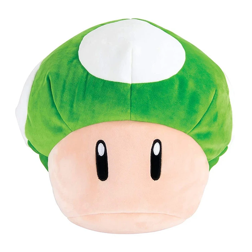 Tomy Mocchi Super Mario Green Mushroom Mega Plush 15 Inch