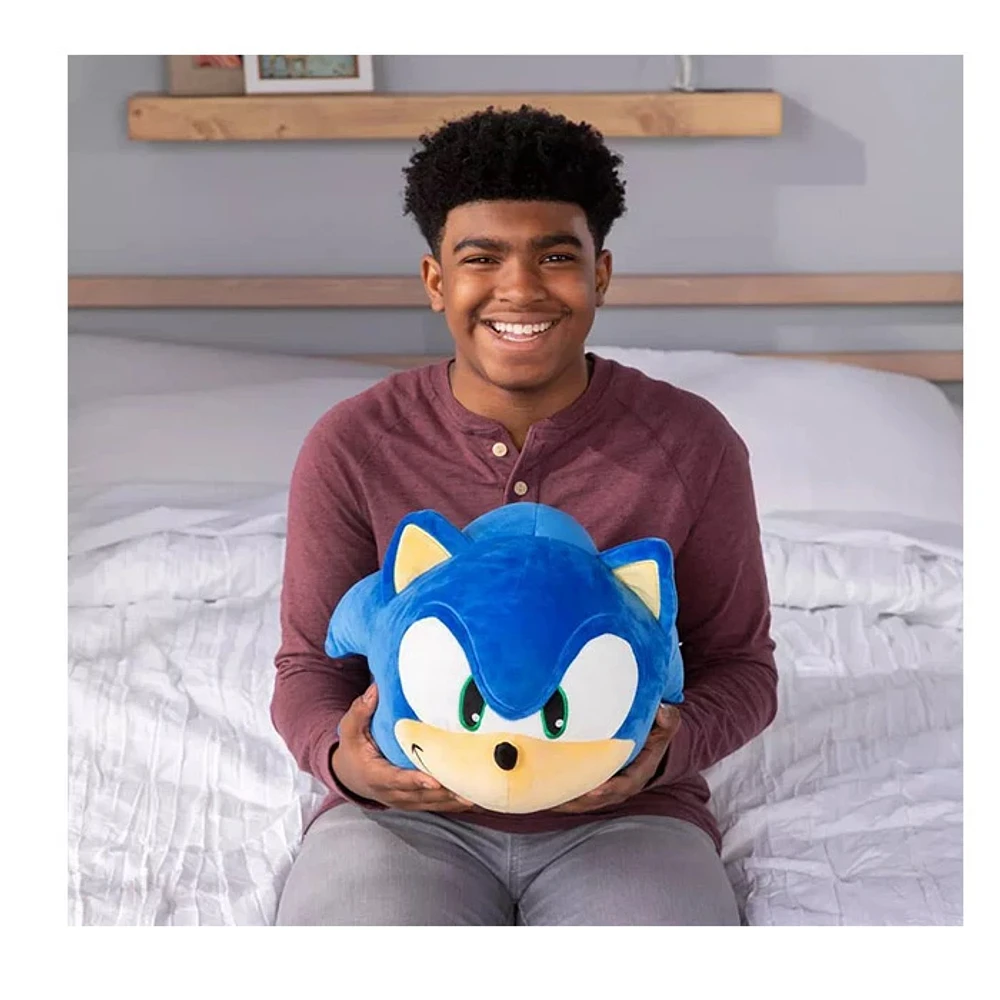 TOMY Plush Mocchi Sonic The Hedgehog Head 15 Inch Toy