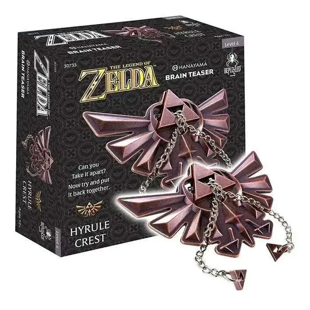 Hanayama Cast Legend Of Zelda Hyrule Crest Metal Brainteaser Puzzle Level 4 For Age 12 And Up