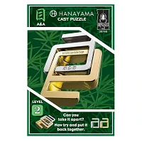 Hanayama Cast A And A Metal Brainteaser Puzzle Level 2 For Age 12 Plus