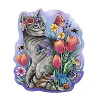 Ravensburger Wooden Jigsaw Puzzle Lovely Cat 150 Pieces for Adults