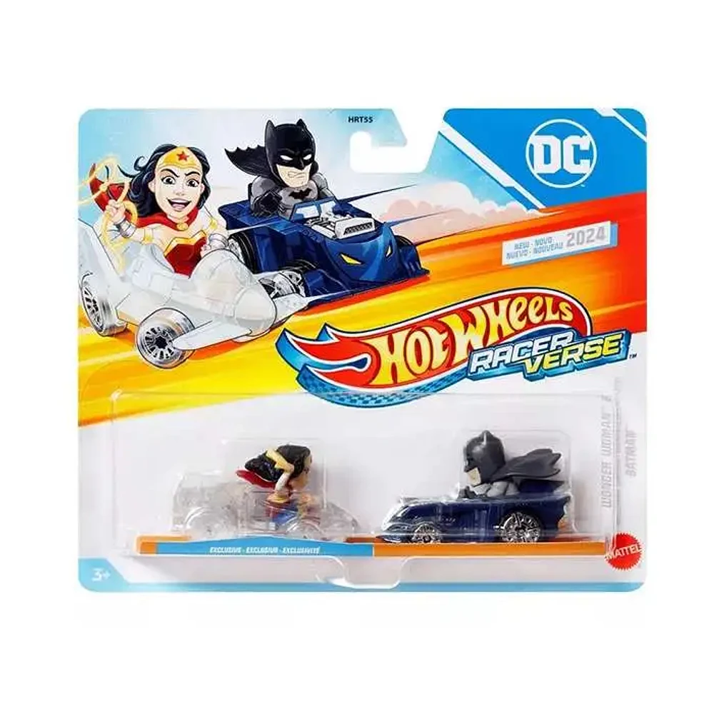 Mattel Hot Wheels Racerverse Batman And Wonder Woman Vehicle Two Pack