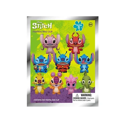 Disney Stitch 3D Foam Collectible Bag Clip Series 5 Assorted