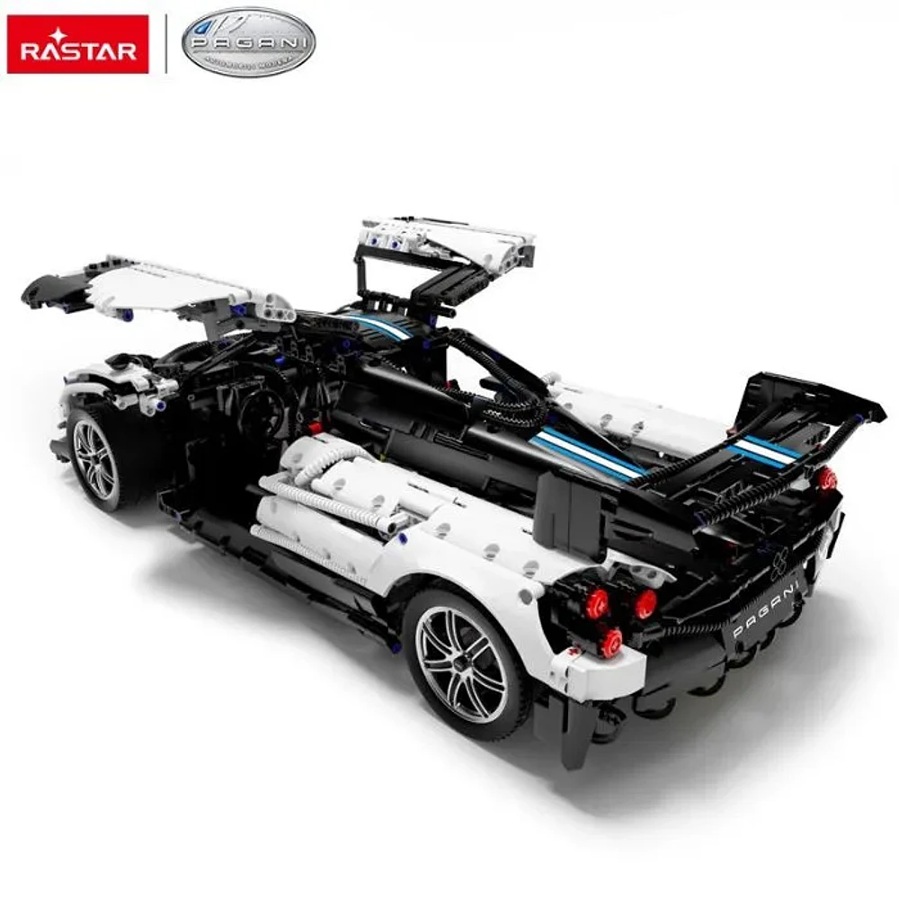 Remote Controlled Pagani Grey 1:8 Scale Model Kit, 2902 Pieces