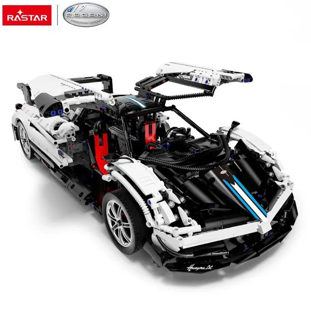 Remote Controlled Pagani Grey 1:8 Scale Model Kit, 2902 Pieces