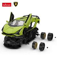 Remote Controlled Lamborghini 1:18 Scale Model Kit with 64 Pieces