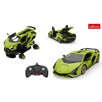 Remote Controlled Lamborghini 1:18 Scale Model Kit with 64 Pieces