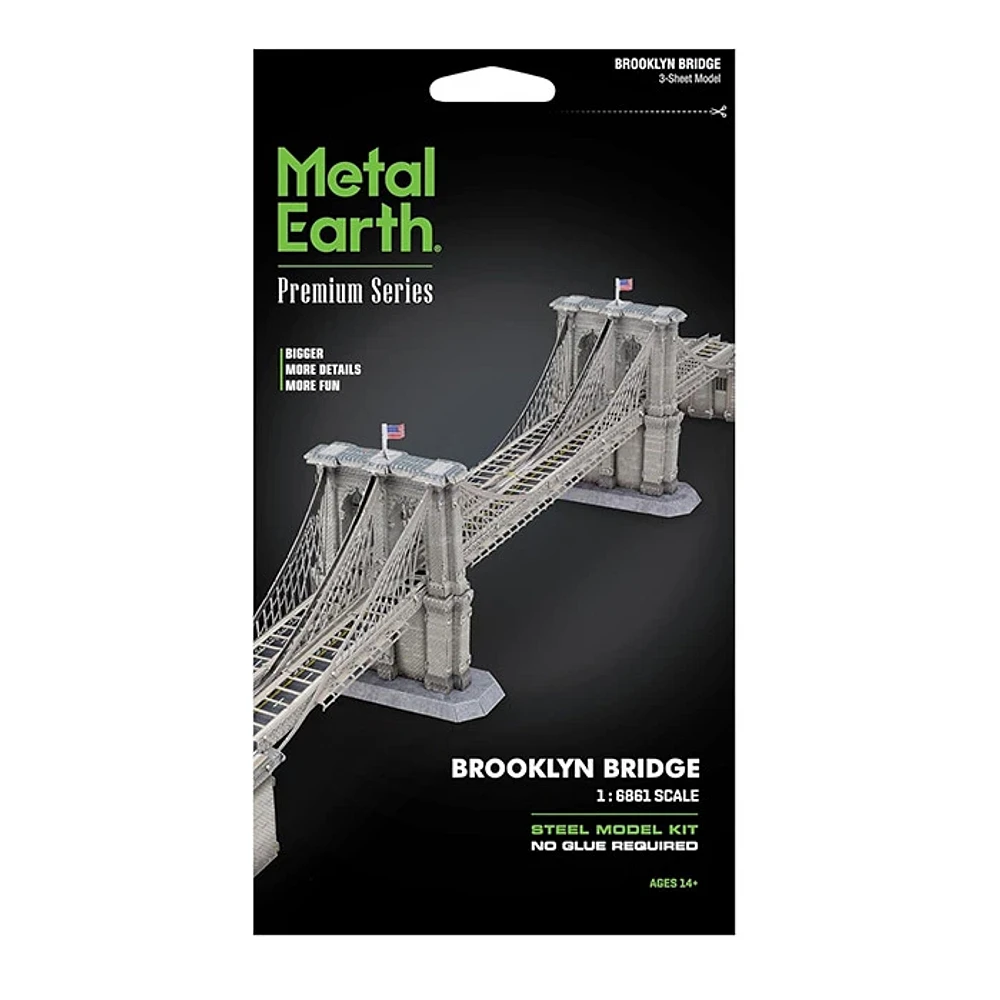 Metal Earth Brooklyn Bridge Premium Series 3D Model Kit