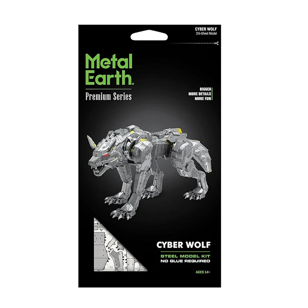 Metal Earth Cyber Wolf Premium Series 3D Model Kit