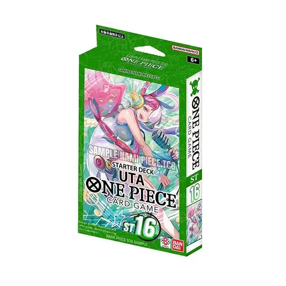 BANDAI One Piece Trading Card Game Uta Green Starter Deck ST 16