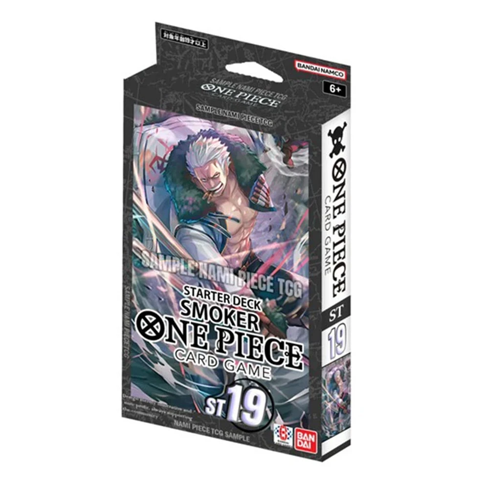 BANDAI One Piece Trading Card Game Black Smoker Starter Deck ST 19