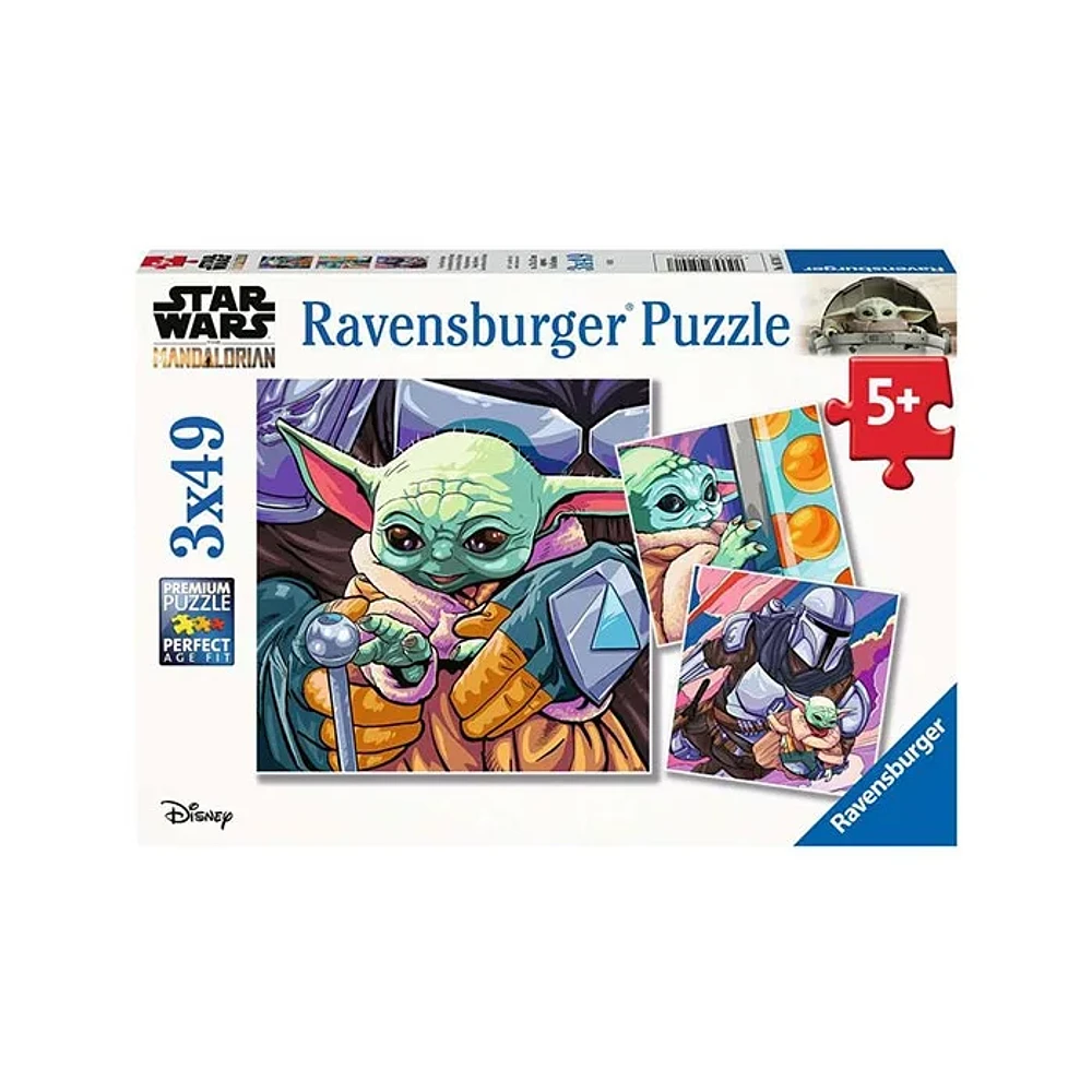 Ravensburger The Mandalorian Grogu Moments 3×49 Piece Jigsaw Puzzle