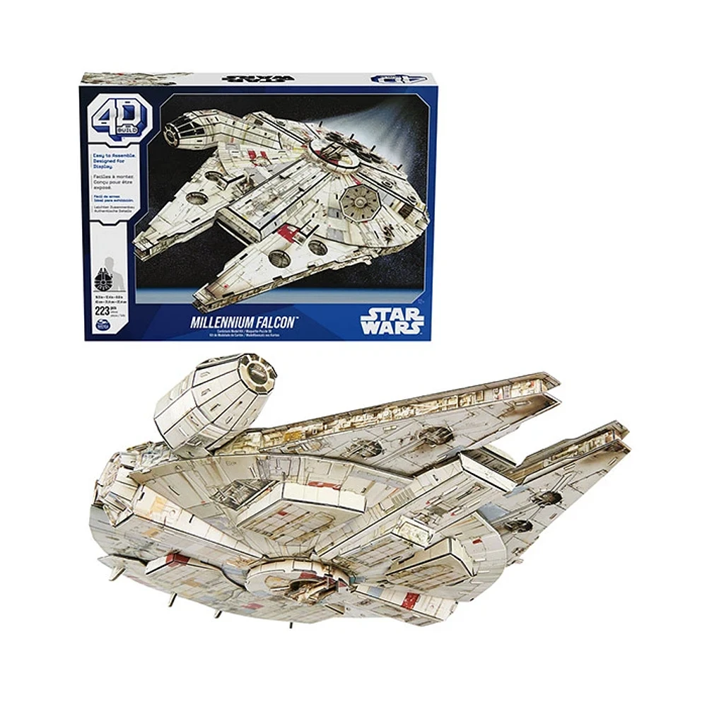 Spin Master Star wars Millennium Falcon Model Kit 3D Puzzle 223 Pieces