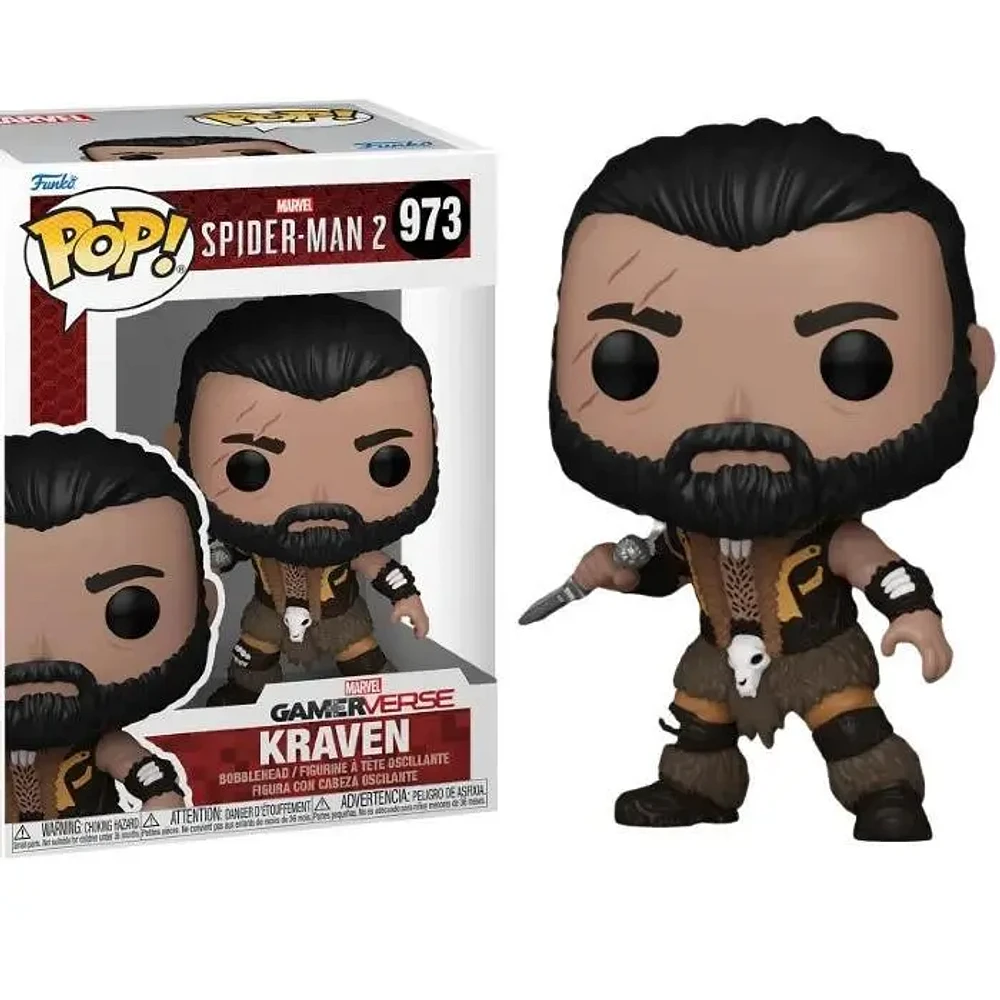 Funko Pop! Marvel Games Spiderman 2 Kraven Figure Season 1