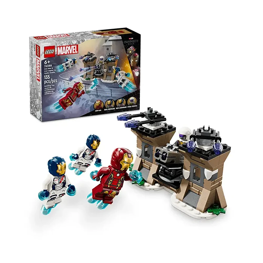 LEGO Marvel Iron Man & Iron Legion vs. Hydra Soldier 135 Pieces