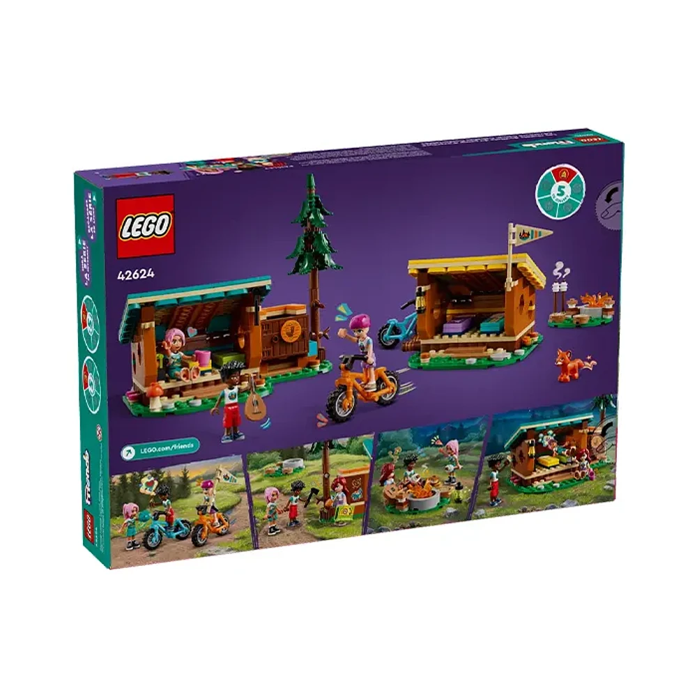 LEGO Friends Adventure Camp Cozy Cabins – 437 Pieces