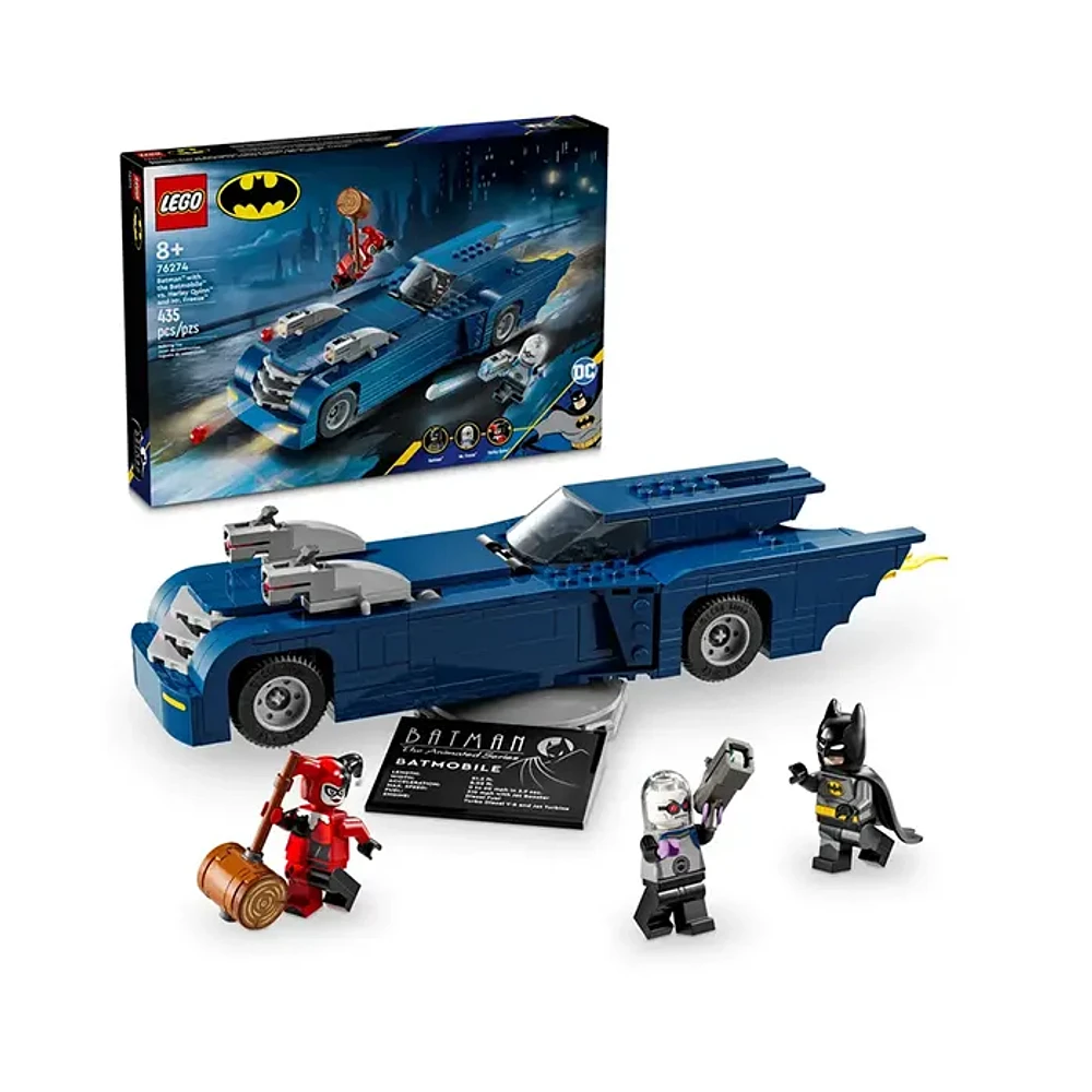 LEGO DC Batman with the Batmobile vs. Harley Quinn and Mr. Freeze – 435 Pieces