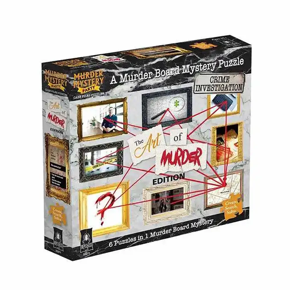 University Games Murder Mystery Party Case File The Art Of Murder Jigsaw Puzzle