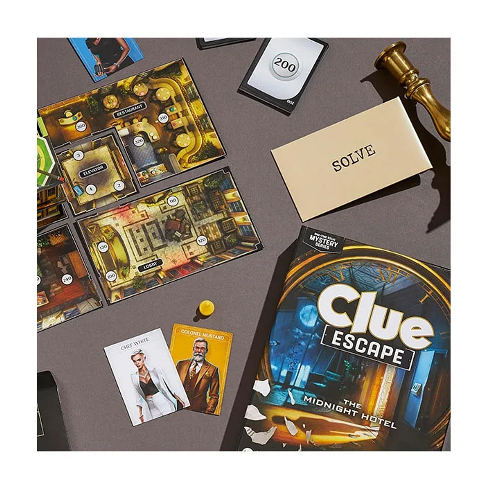 Hasbro Clue Escape The Midnight Hotel Board Game