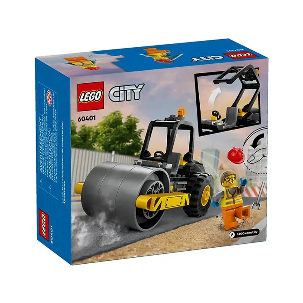 LEGO City Construction Steamroller Toy Set 78 Pieces