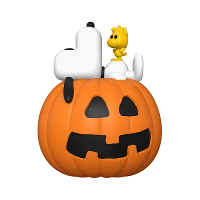 Funko Pop! Deluxe Peanuts Snoopy And WoodStock With Pumpkin