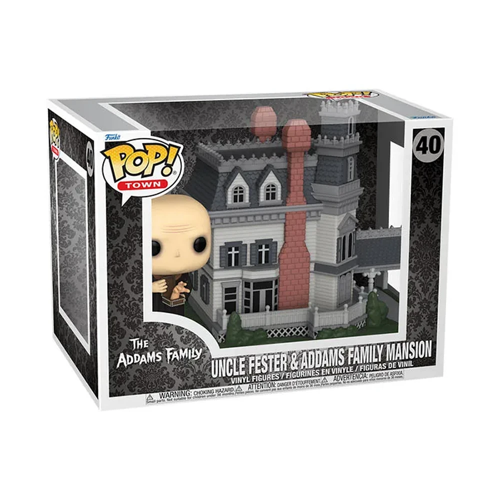 Funko Pop! Town Uncle Fester And Addams Family Mansion