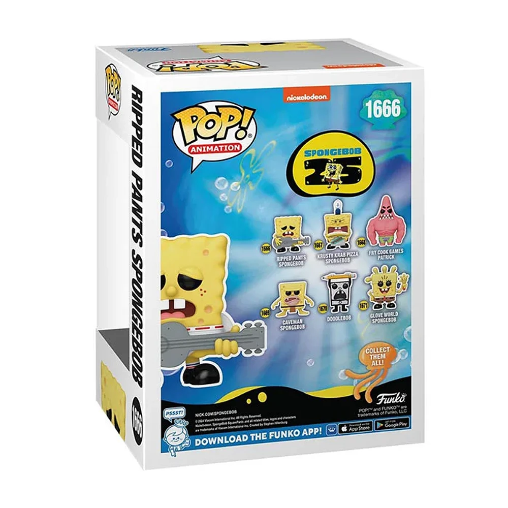 Funko Pop! TV Animation Spongebob Squarepants With Guitar 25th Anniversary