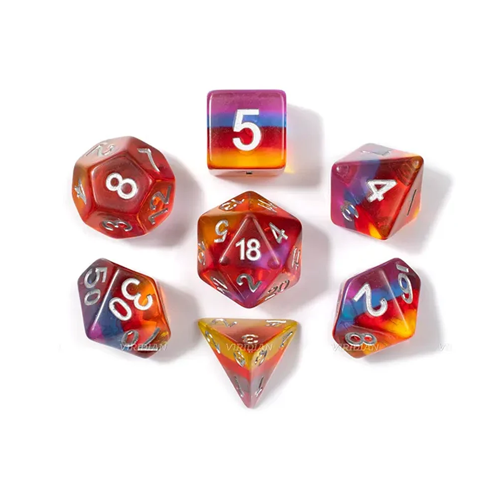 Tradeopia D&D Mini Dice 7 Piece Sets Assorted Colors (Random Pick)