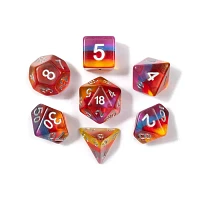 Tradeopia D&D Mini Dice 7 Piece Sets Assorted Colors (Random Pick)