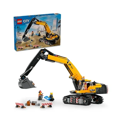 LEGO City Yellow Construction Excavator 633 Pieces