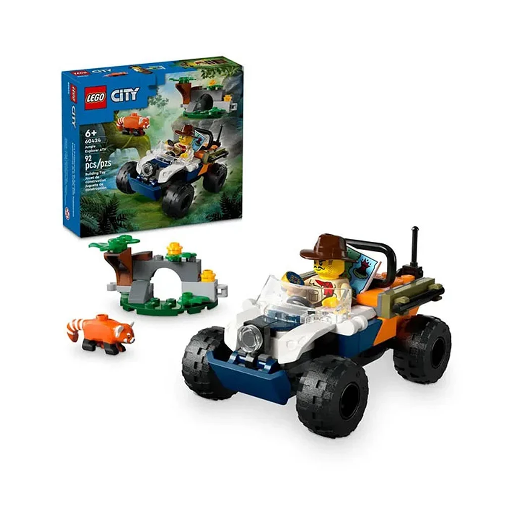 LEGO City Jungle Explorer ATV Red Panda Mission 92 Pieces