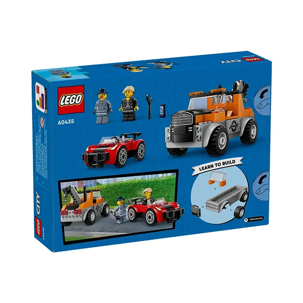 LEGO City Tow Truck and Sports Car Repair – 101 Pieces