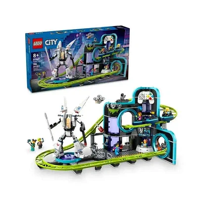 LEGO City Robot World Roller Coaster Park Building Toy Set 986 Pieces