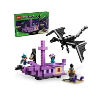 LEGO Minecraft The Ender Dragon And End Ship Building Set 657 Pieces