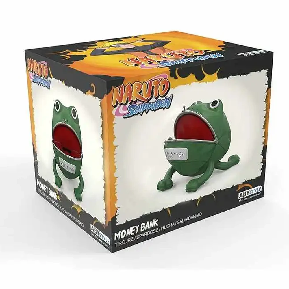 Abysee Naruto Shippuden Gama Chan Frog Coin Bank Green