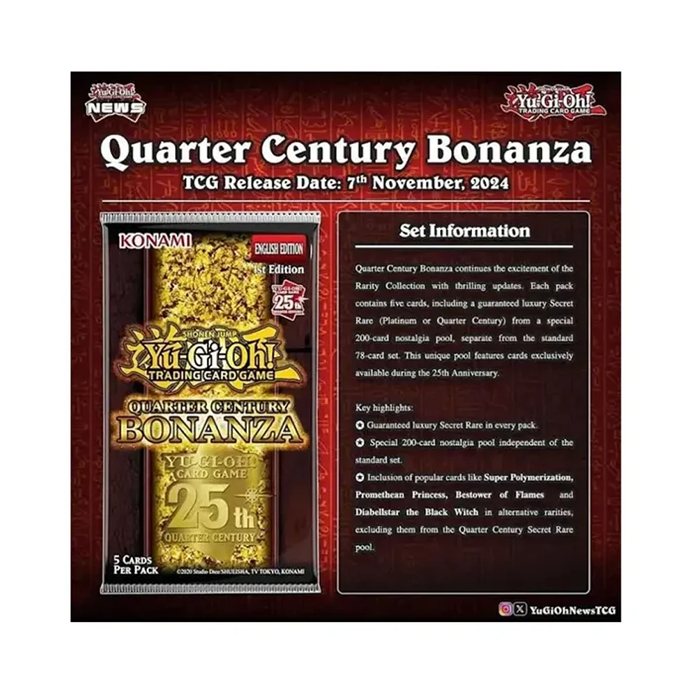 Yu-Gi-Oh! Quarter Century Bonanza Booster Display Box