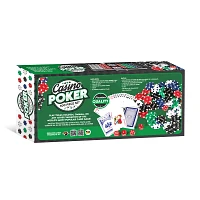 Tradeopia 500 Pieces Casino Poker Set With Aluminum Silver Case