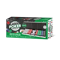 Tradeopia 500 Pieces Casino Poker Set With Aluminum Silver Case