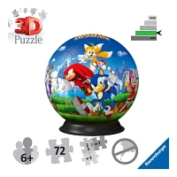 Ravensburger Sonic Hedgehog 3D Ball 72 Piece Puzzle