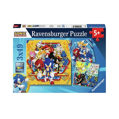 Ravensburger Sonic The Hedgehog 49 Pieces Set Of 3 Jigsaw Puzzle