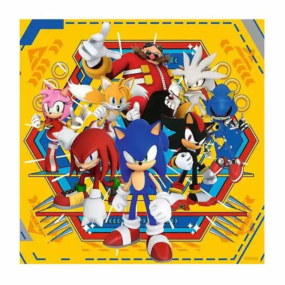 Ravensburger Sonic The Hedgehog 49 Pieces Set Of 3 Jigsaw Puzzle