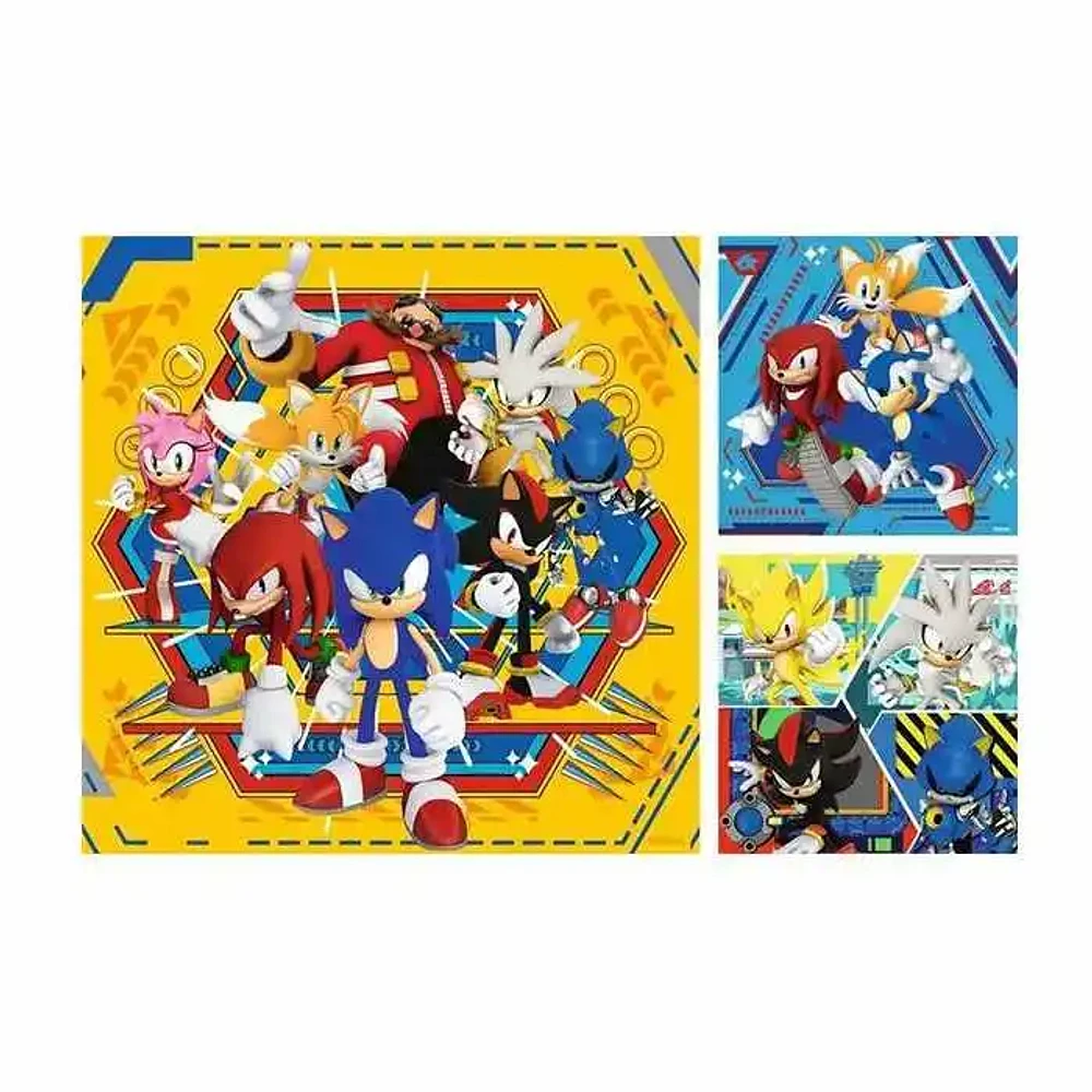 Ravensburger Sonic The Hedgehog 49 Pieces Set Of 3 Jigsaw Puzzle