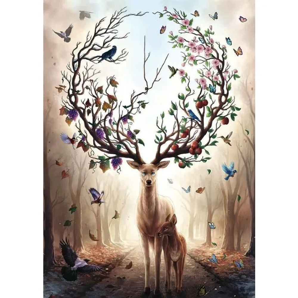 Ravensburger Fantasy Magical Deer 1000 Piece Jigsaw Puzzle