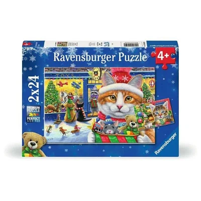 Ravensburger Christmas Kitties 2X24 Piece Jigsaw Puzzle