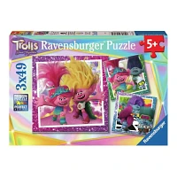 Trolls Band Together Can’t Stop the Pop 3X49 Pieces Jigsaw Puzzle