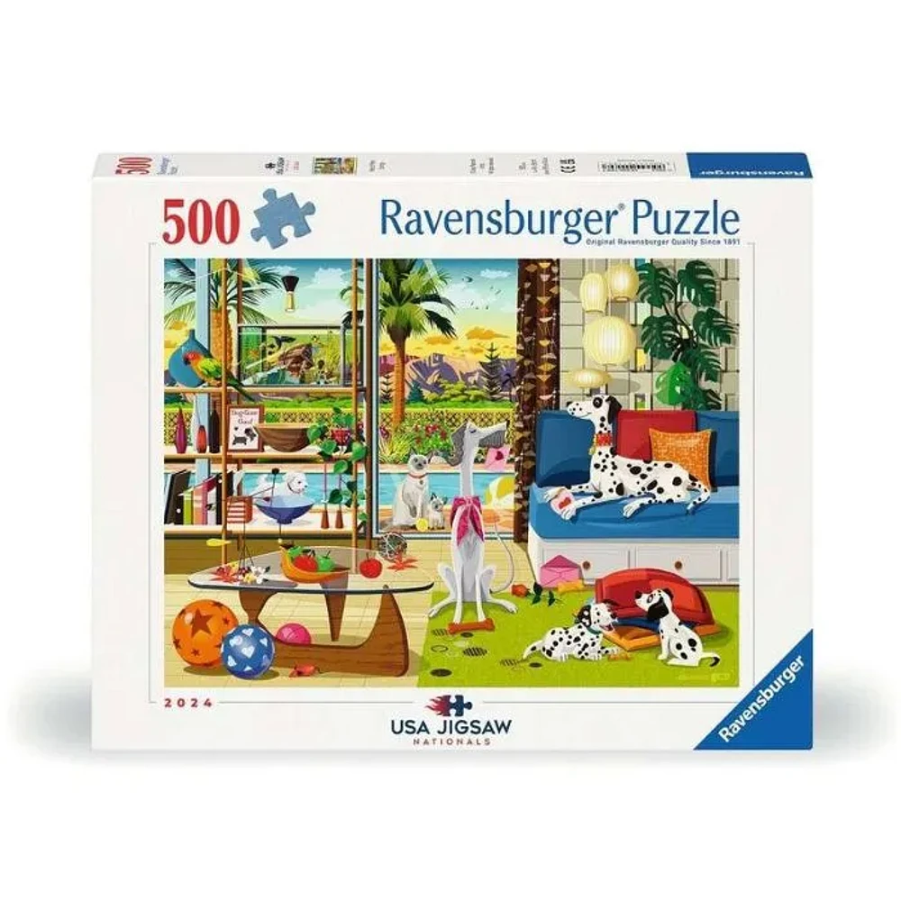 Ravensburger Pets of Palm Springs 500 Pieces Puzzle