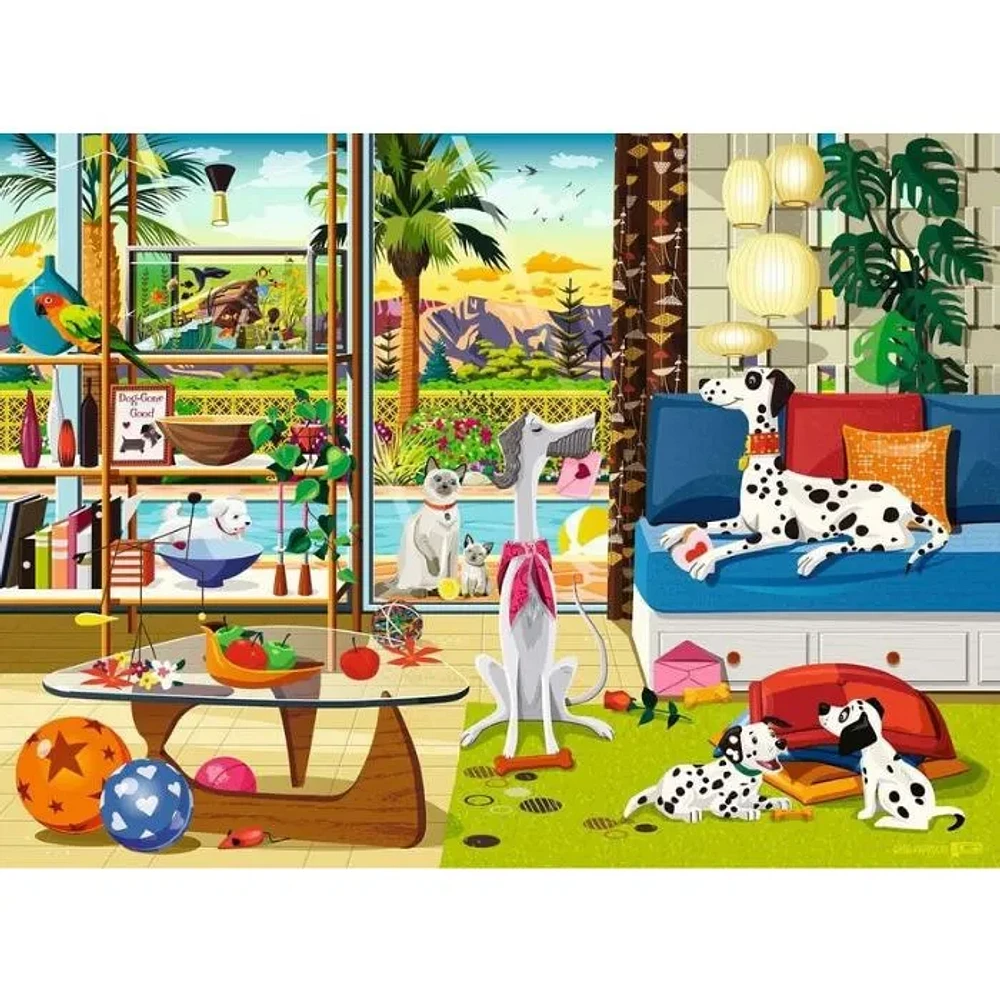 Ravensburger Pets of Palm Springs 500 Pieces Puzzle