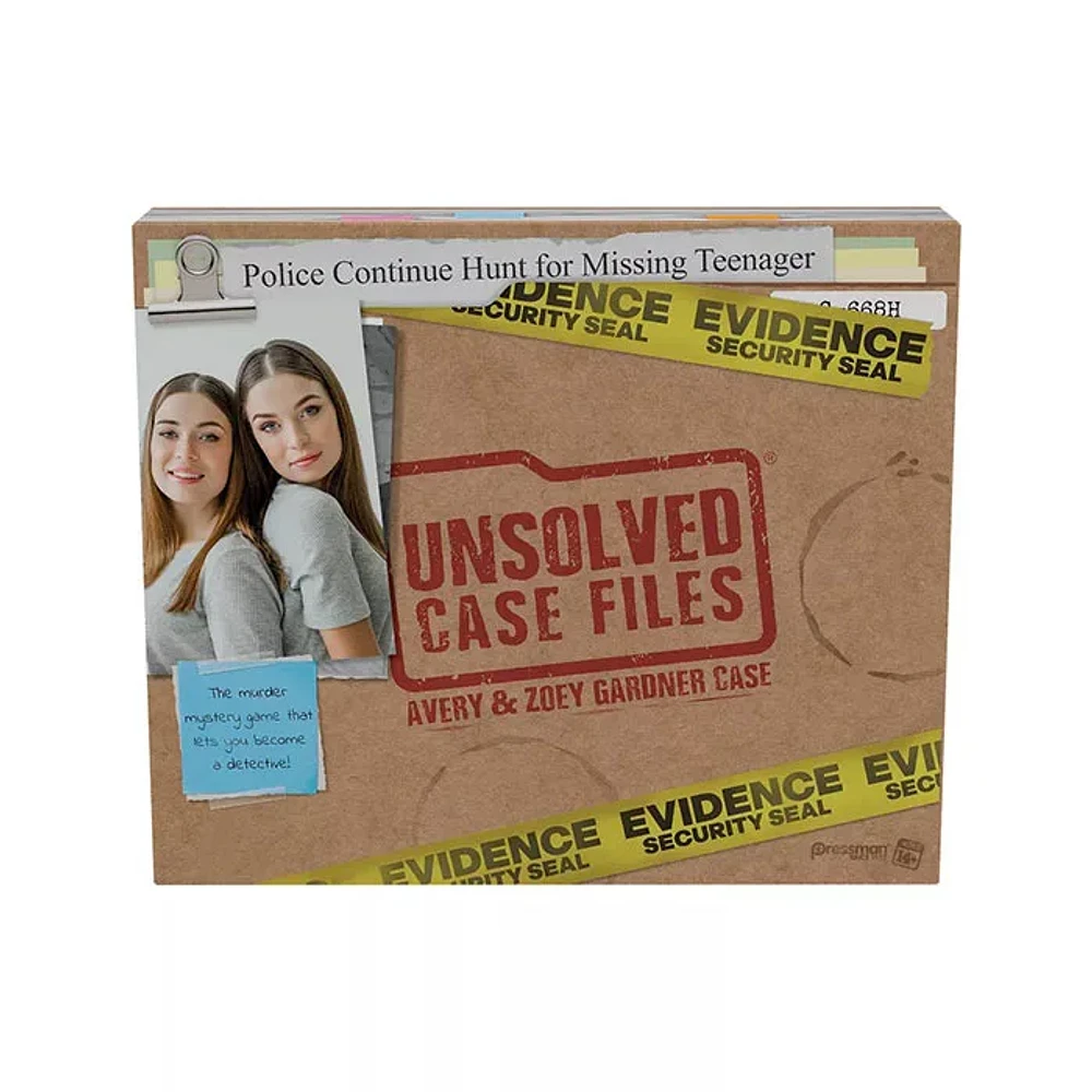 Unsolved Case Files Avery And Zoey Gardner Murder Mystery Game